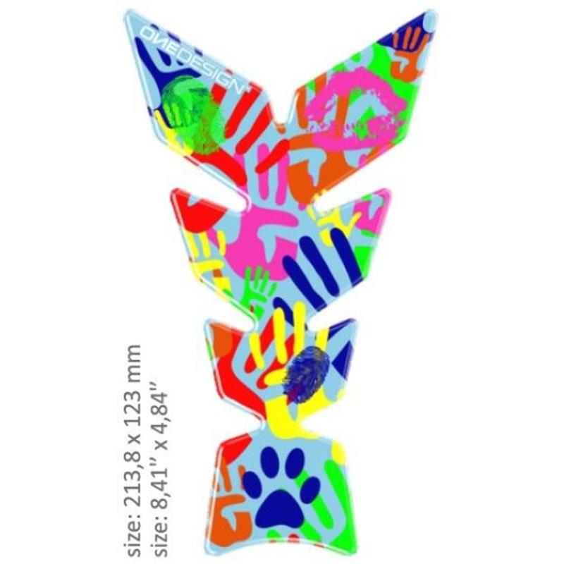 Tank nalepka Print Hands Design