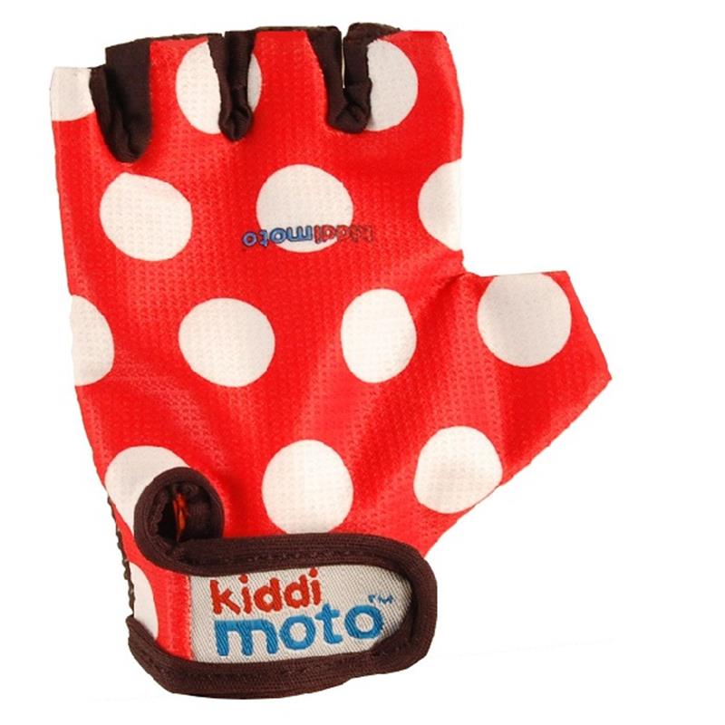 Otroške rokavice Kiddimoto Red Dotty    