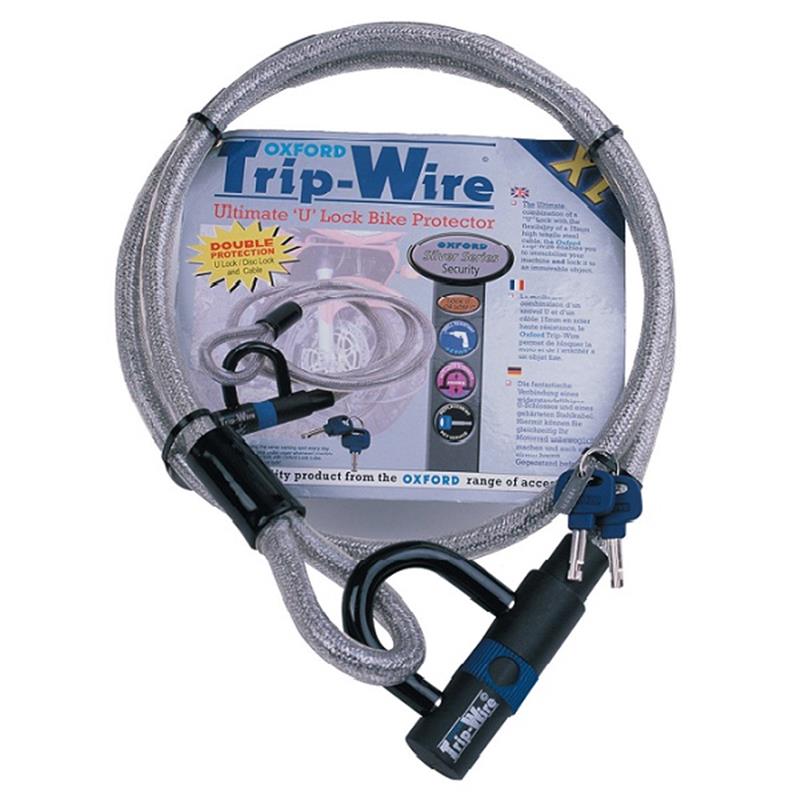 Ključavnica za motocikel Oxford XL TripWire 1.6m