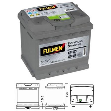 Akumulator Fulmen Xtreme 53AH
