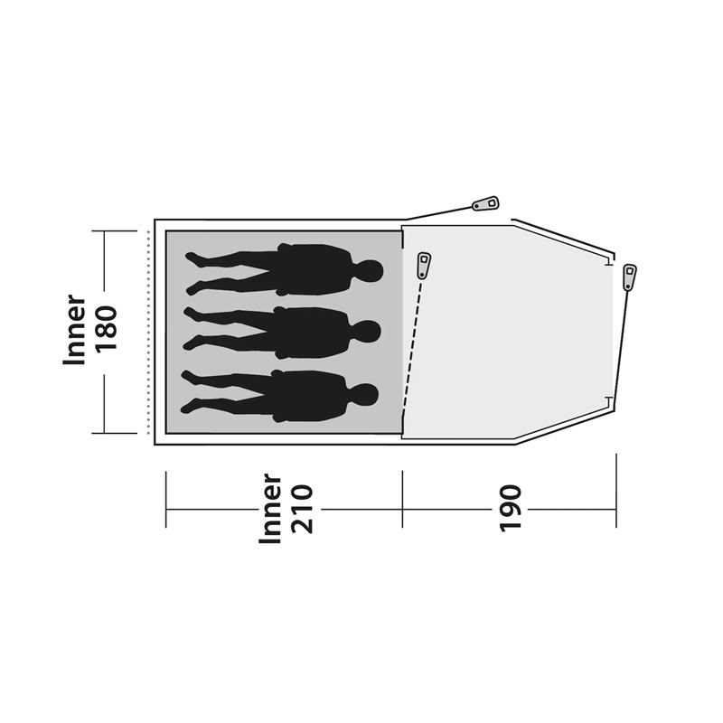 Šotor Outwell Earth 3 Plus