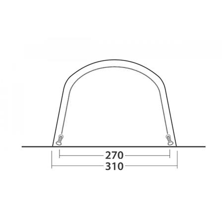 Šotor Outwell Hayward Lake 4 Air TC