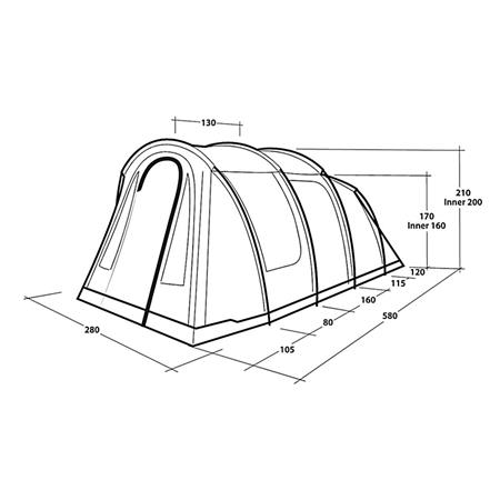 Šotor Outwell Privilege Rockwell 4