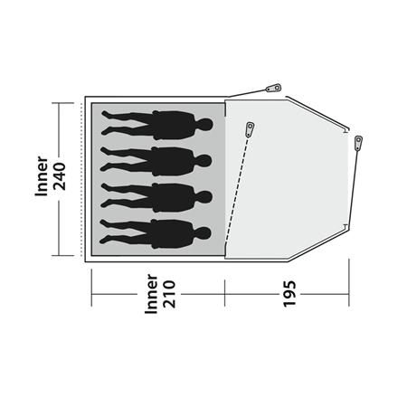 Šotor Outwell Earth 4 Plus