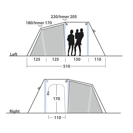 Šotor Outwell Smart Air Montana 6SA