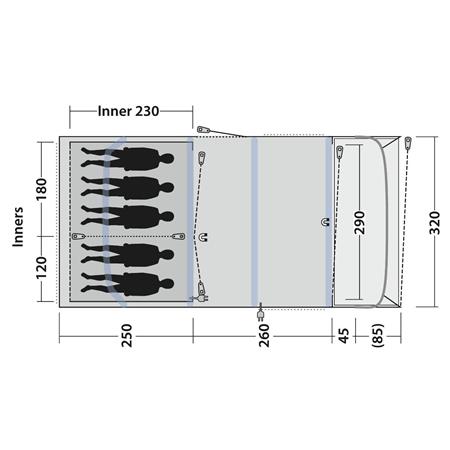 Šotor Outwell Florida 5 Air