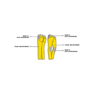 Ženske jeans moto hlače PMJ Sara