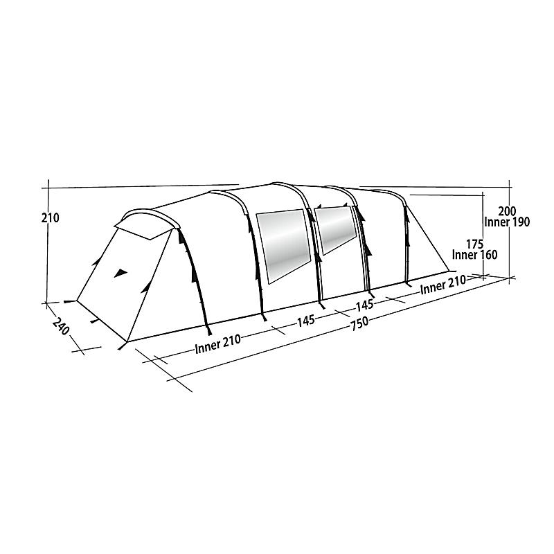 Šotor Easy Camp Huntsville Twin 800