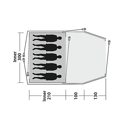 Šotor Outwell Cloud 5 Plus