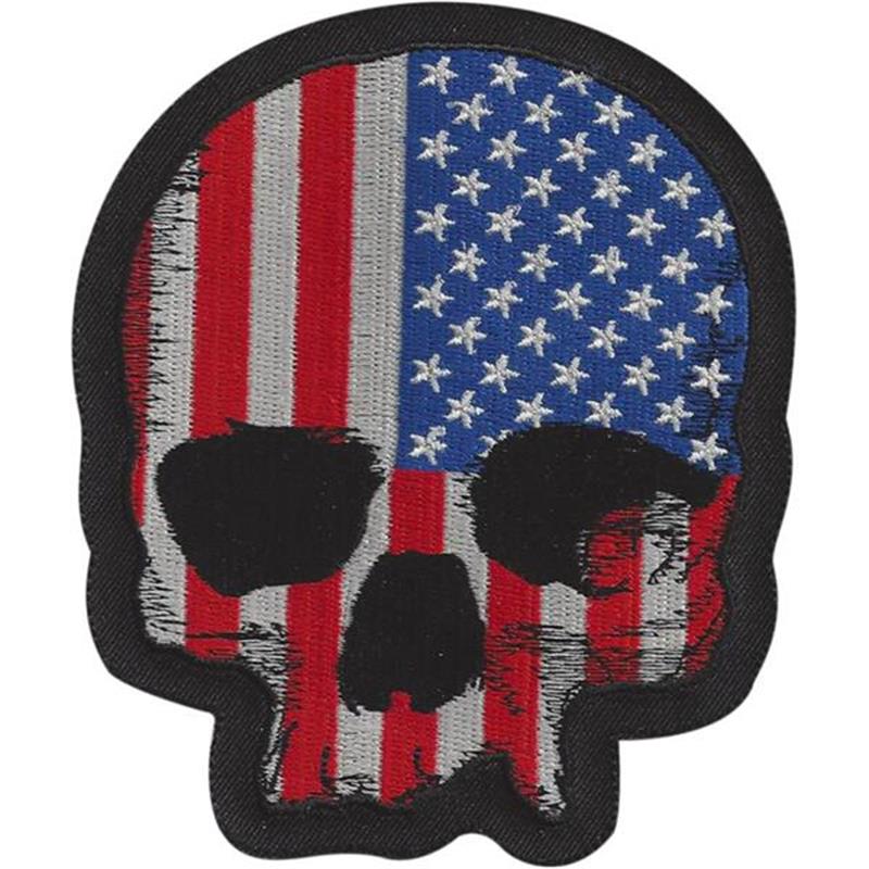 Našitek Lethal Threat USA Flag Skull