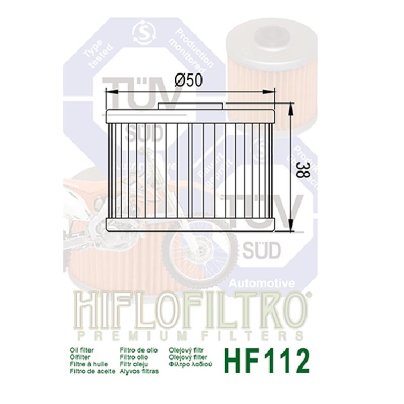 Hiflo oljni filter HF112