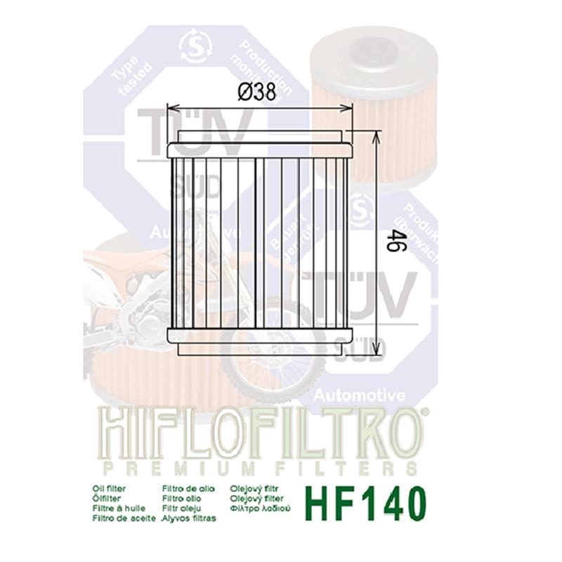 Hiflo oljni filter HF140