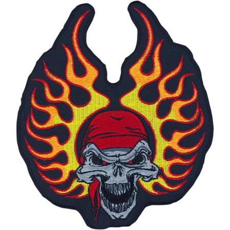 Našitek LethalThreat Flame Bandana Skull