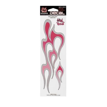 Set nalepk Lethal Threat Pink Flames R