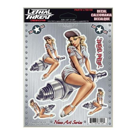 Set nalepk Lethal Threat Spark Plug Girl